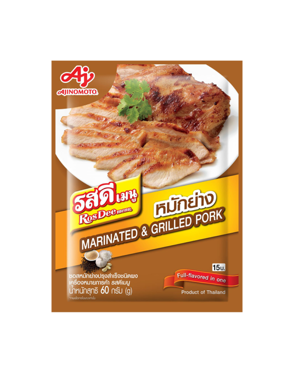 RosDee menu Marinated & Grilled Pork - Ajinomoto Food Service